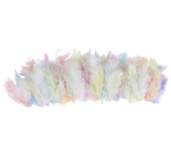 Mélange de plumes duveteuses "Pastel