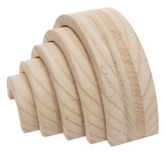 Wooden rainbow, 5 pieces, pine wood