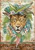 Soie de paille à motifs « Jaguar »