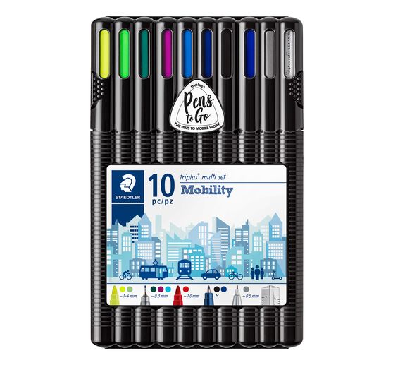 Parure de stylos triplus STAEDTLER « to go »