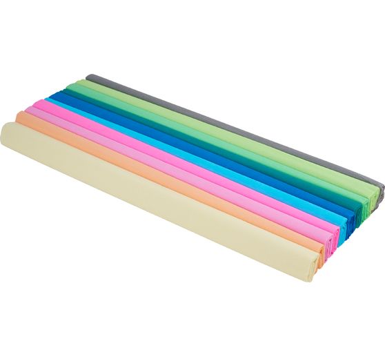 Assortiment de papier crépon « Trend », 10 rouleaux