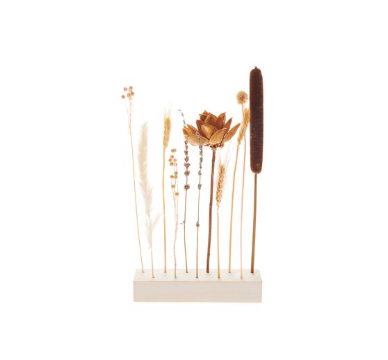 Support en bois pour fleurs séchées Rico Design, 21 x 4 x 5 cm