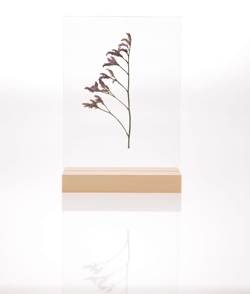 Support en bois avec double plaque acrylique 'Rico Design' Naturel 13 cm x  18 cm - La Fourmi creative