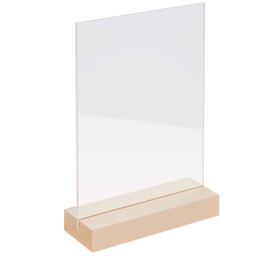 Support en bois à double vitre acrylique Rico Design, 10 x 15 cm