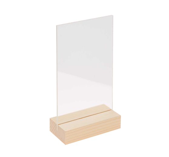 Support en bois à double vitre acrylique Rico Design, 13 x 18 cm