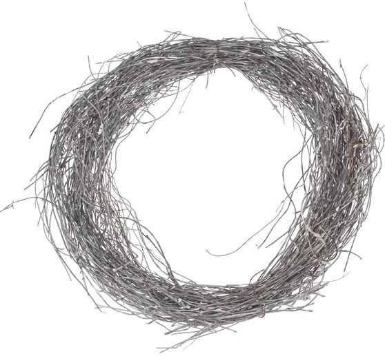 Couronne de sarments de vigne « Blanchie à la chaux », fine