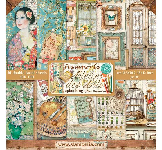 Bloc de papier scrapbooking « Atelier »