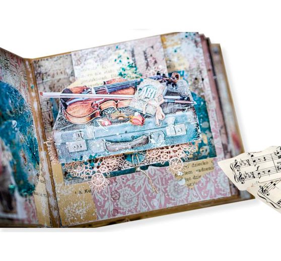 Scrapbook block "Passion", 10 sheets, 30.5 x 30.5 cm
