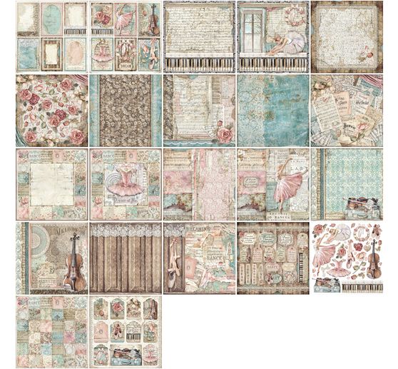 Bloc de papier scrapbooking « Passion »