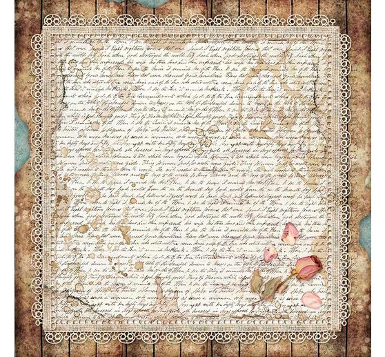 Scrapbook block "Passion", 10 sheets, 30.5 x 30.5 cm