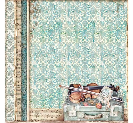 Scrapbook block "Passion", 10 sheets, 30.5 x 30.5 cm