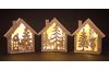 Kit de construction VBS maisons lumineuses « Monde de Noël » set de 3, éclairage inclus
