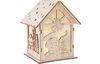 Kit de construction en bois VBS « Maison lumineuse - Bonhomme de neige", éclairage inclus