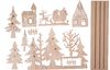 VBS wooden stick motif "Winter forest with Santa"