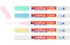 Set de 5 marqueurs craie edding 4085 « Pastel »
