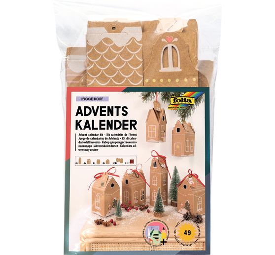 Set calendrier de l'Avent « Maison en pain d'épice »