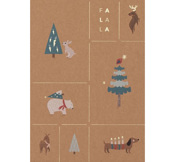 Motif block "Kraft paper Xmas"