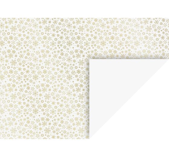 Carton photo à motifs « Flocons de neige », 50 x 70 cm, Or