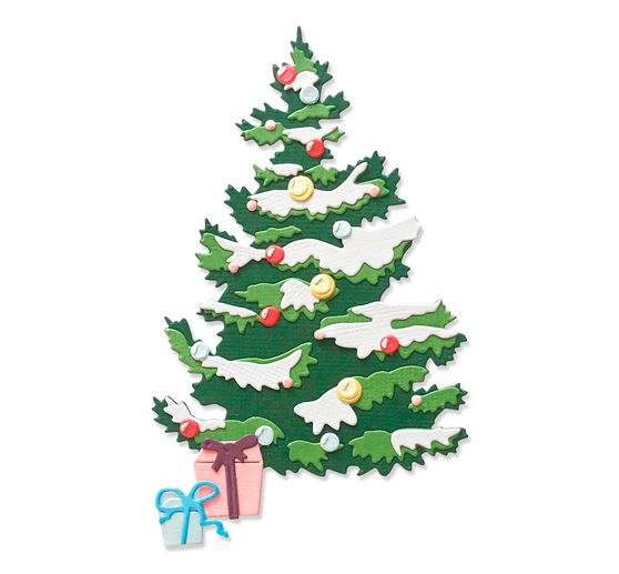 Gabarit d’estampe Sizzix Thinlits « Layered Christmas Tree »