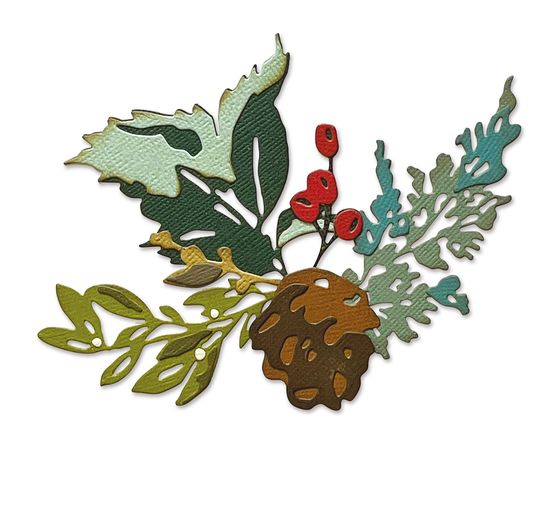 Gabarit d'estampe Sizzix Thinlits « Brushstroke Flowers # 2 by Tim Holtz »