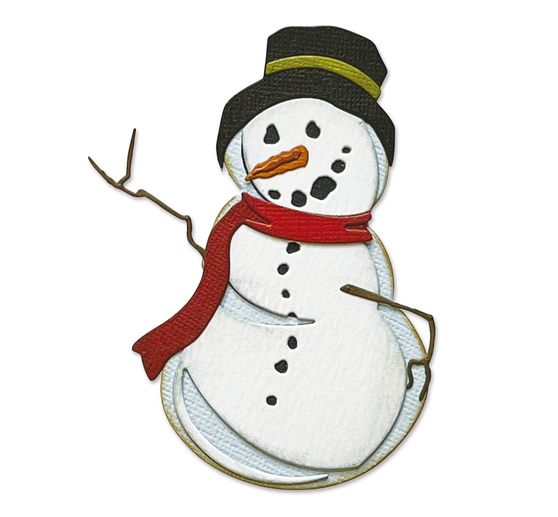 Gabarit d’estampe Sizzix Thinlits « Mr. Frost by Tim Holtz »