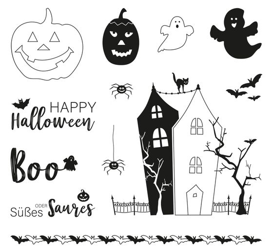 Tampons Clear Stamps « Halloween »