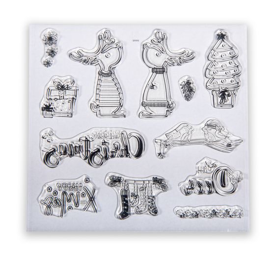 Tampons Clear Stamps « Amis des rennes »