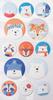 Puffy stickers « Beary Christmas »