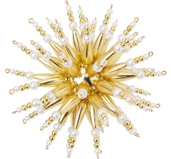 Set complet étoile en perles « Classic Gold »