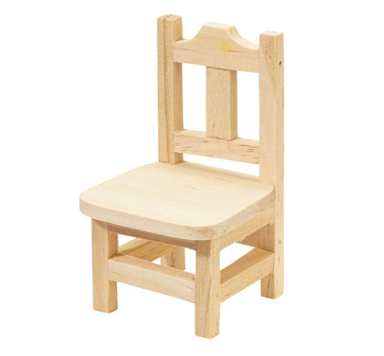 Chaise en bois miniature