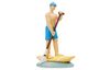 Miniature male standup paddler