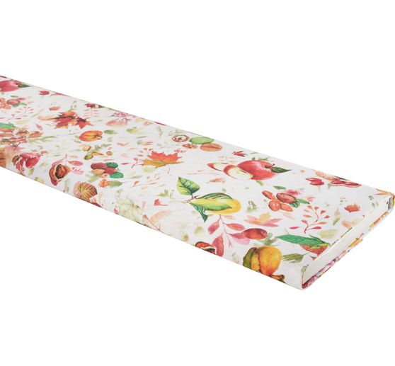 Tissu imprimé aspect lin au mètre « Automne »
