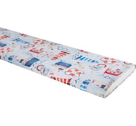 Tissu coton au mètre « Ambiance marine », l 150 cm