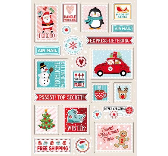 Sticker "Christmas post"