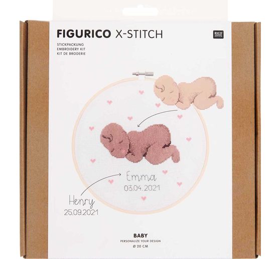 Kit de broderie Rico Design « Figurico Baby »