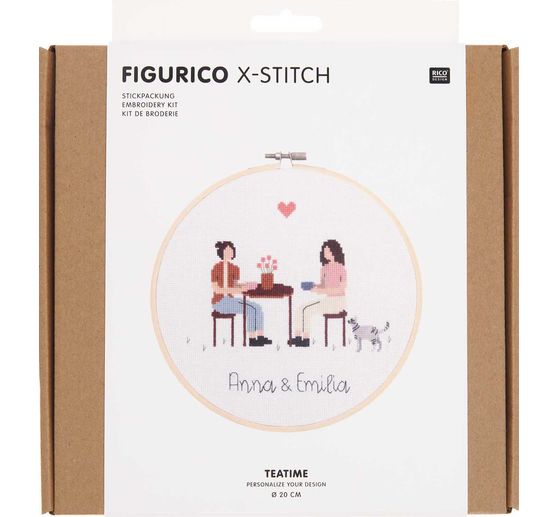 Kit de broderie Rico Design « Figurico Teatime »