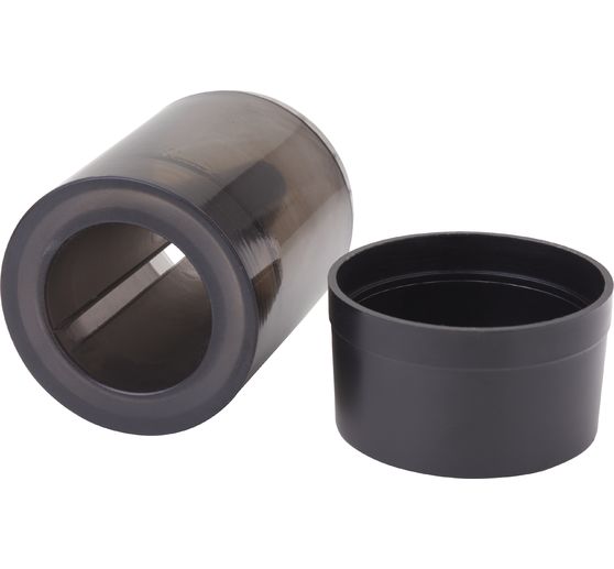 Candle sharpener with catch bowl