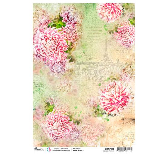 Soie de paille à motifs « Splendeur des fleurs »