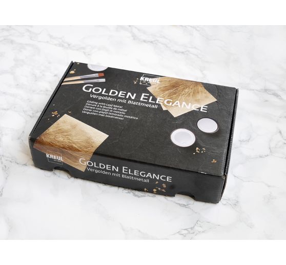 Coffret KREUL Dorure à la feuille de métal « Golden Elegance », 10 pc.