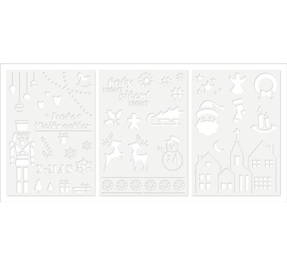 Set de pochoirs VBS « Joyeux Noël », 3 pc.