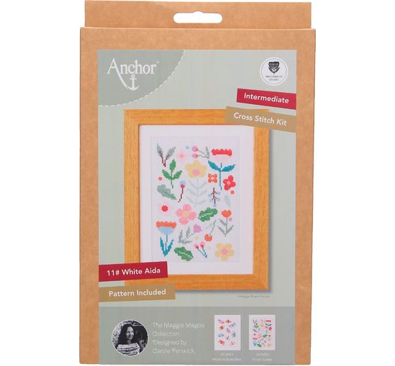 Kit point de croix débutants Anchor « Floral Scatter »