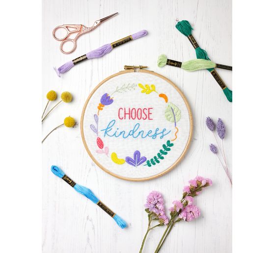 Kit de broderie Anchor Freestyle « Kindness - Ana Clara Bordou »