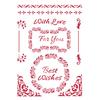 Pochoir « Best Wishes »