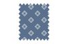 Tissu coton au mètre « Timeless » Losange fleuri Bleu