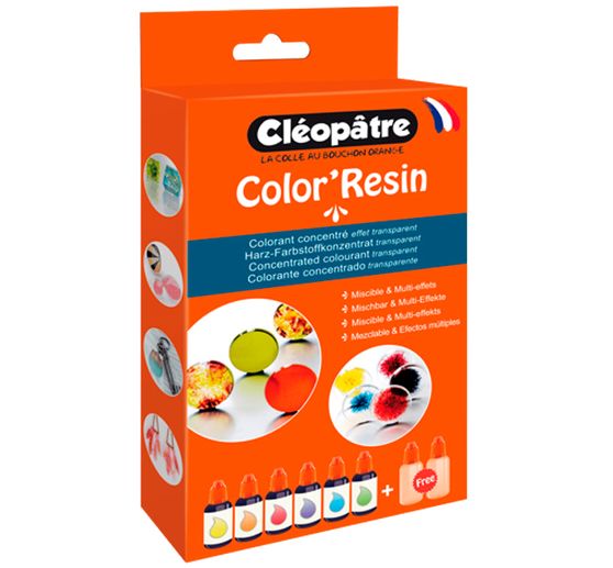 Kit complet COLOR'RESIN, 6 couleurs
