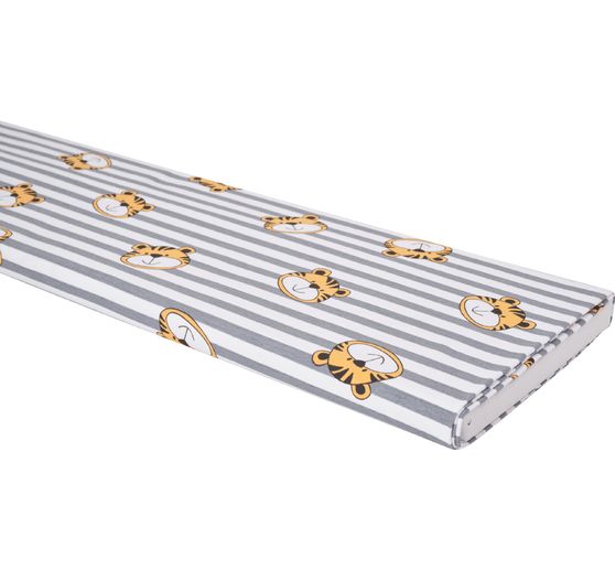 Tissu jersey au mètre « Tigres et rayures »
