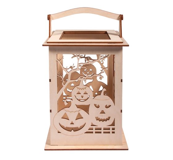 Kit DIY Maisons De Citrouille Halloween En Bois – 6 Modèles Avec LED, Décoration Enfant Automne
