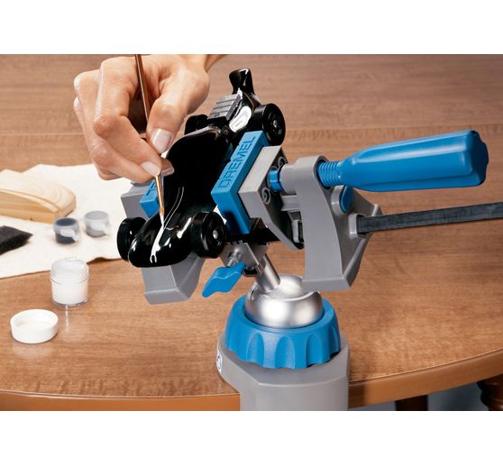 Étau Multifonction Dremel - Support Rotatif 360°, Inclinable, Pour Ponçage, Meulage Et Polissage