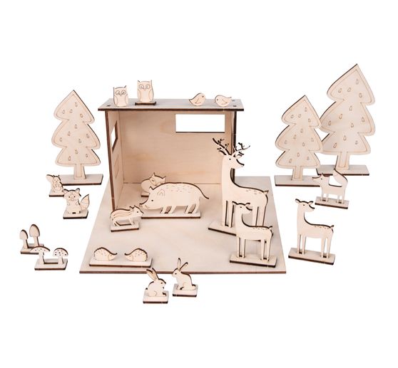 Kit de construction en bois « Animaux de la forêt », 45 pc.