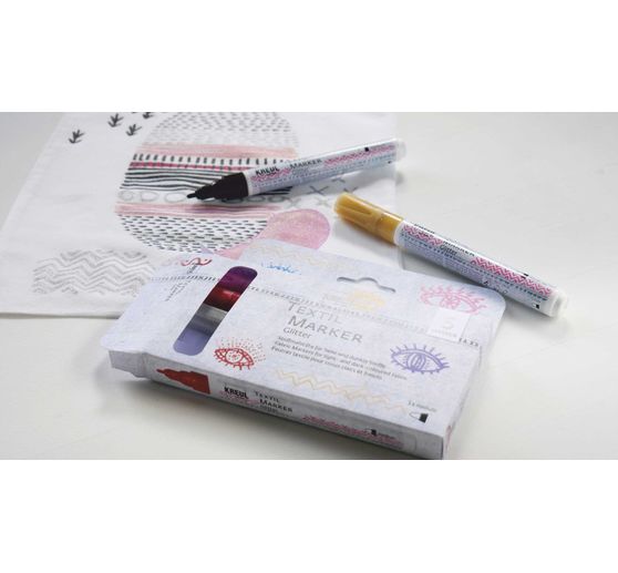 KREUL Textile marker medium "Glitter"
